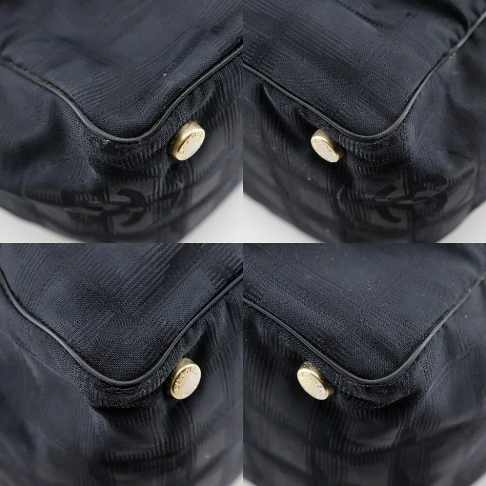 CHANEL Tote MM Tote Bag A15991 New travel line black Nylon canvas Women - Picture 13 of 13